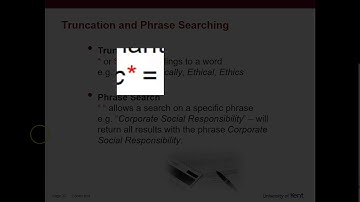 KBS Boolean:: Truncation & Phrase Searching