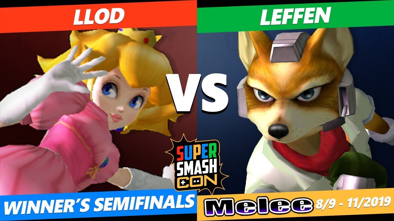 SSC 2019 SSBM -  lloD (Peach) VS TSM Leffen (Fox) Smash Melee Winner's Semifinals