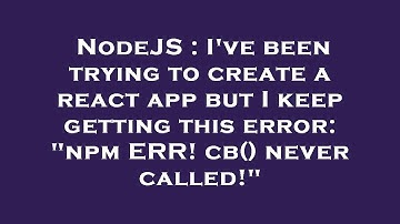 NodeJS : I