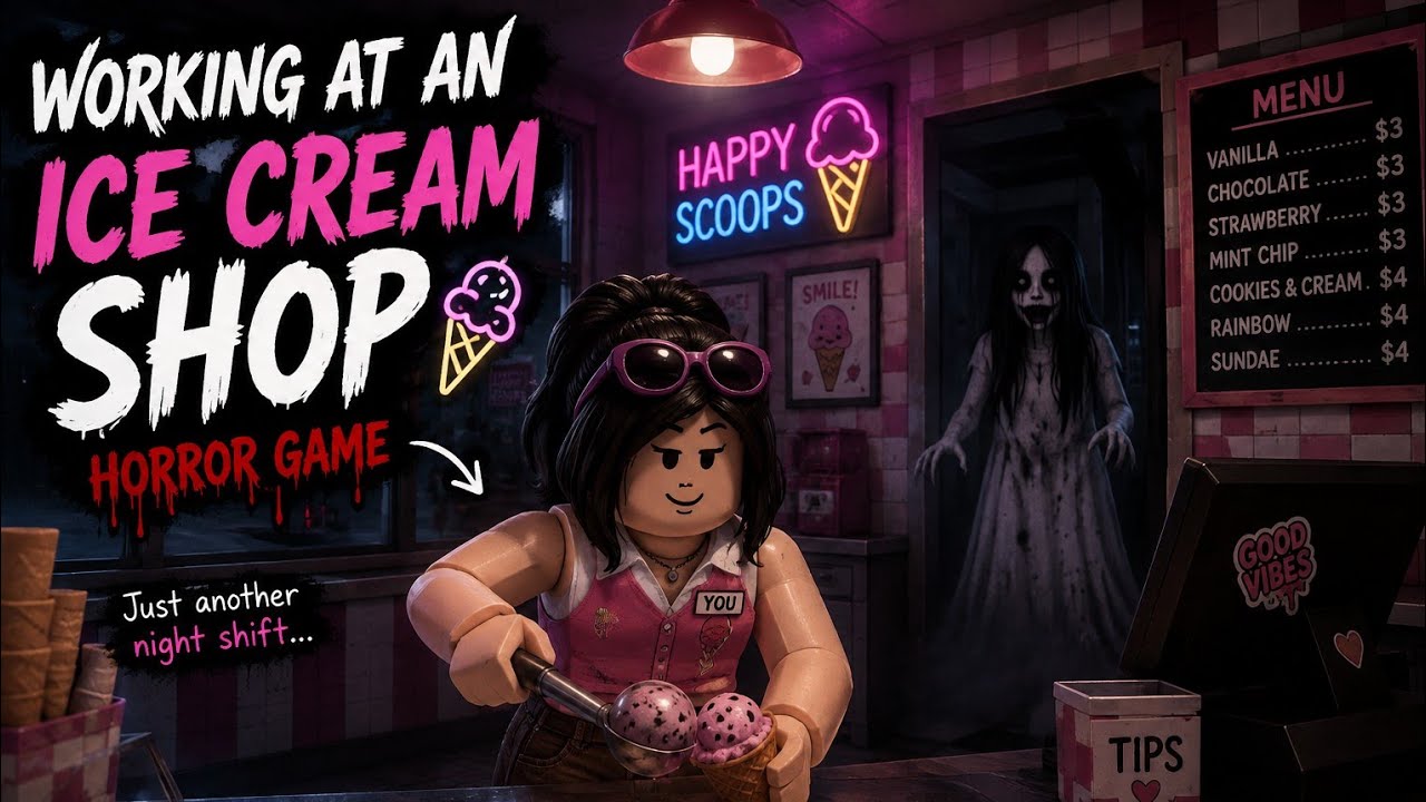 This Ice Cream Shop Is NOT Normal At all😨|ROBLOX | HORROR GAME 