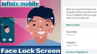 Mobile main face lock  lagane ka trika(how to Infinix mobile face lock apply) 