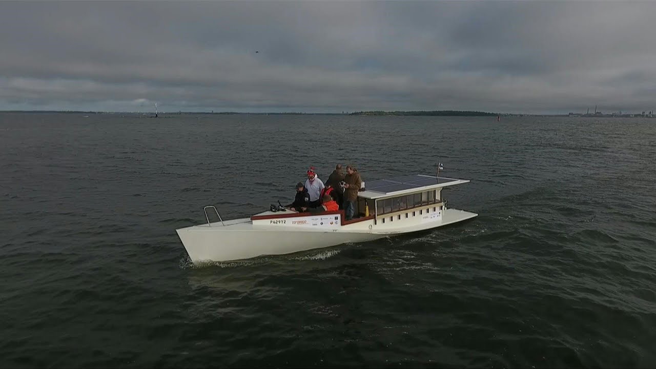 A solar powered boat travels from Helsinki to Tallinn | AFP - YouTube