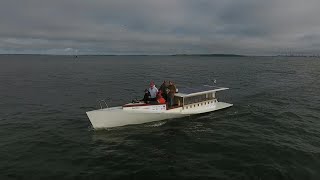 A solar powered boat travels from Helsinki to Tallinn | AFP