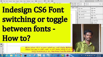 indesign cs6 Font switching or toggle between fonts - How to???