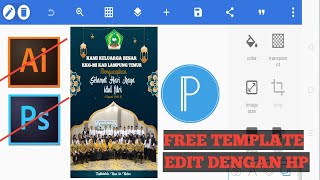 FREE TEMPLATE FLYER IDUL FITRI - Edit dari hp screenshot 1