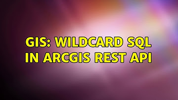 GIS: Wildcard SQL in ArcGIS REST API
