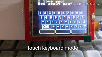 2.4" TFT monitor & touch keyboard by Sanjeok
