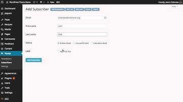 Manually Adding Subscribers to a List in Mail Poet