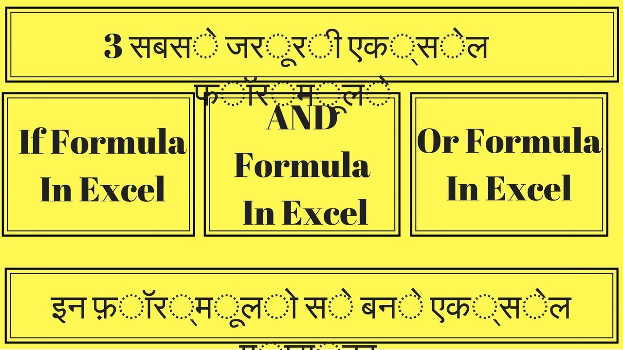 AND , OR & IF Excel Formula Live Training - YouTube
