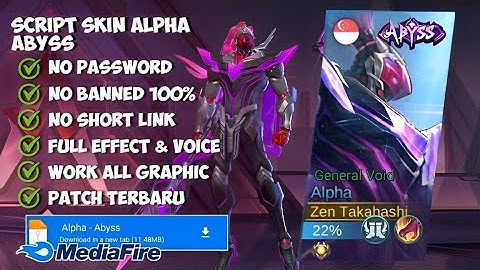 SCRIPT SKIN ALPHA ABYSS - GENERAL VOID | NO PASSWORD | FULL EFFECT SOUND | PATCH TERBARU