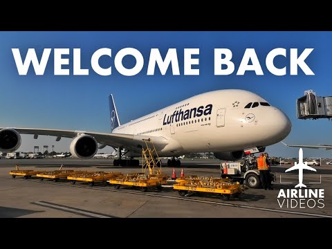 LUFTHANSA A380 AIRSIDE at Boston Logan Airport (BOS)