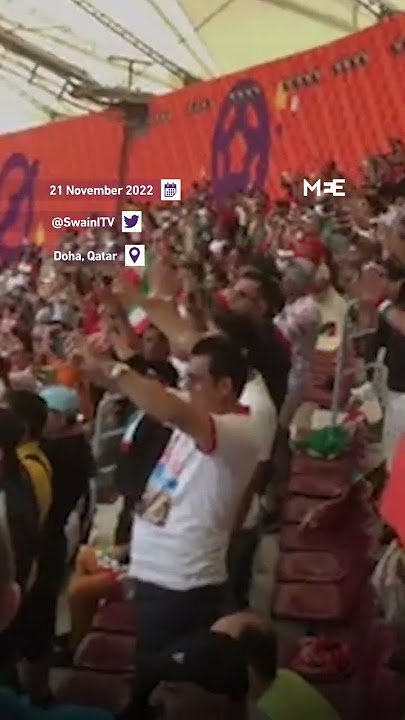 World Cup: Iranian fans boo during their national anthem before England-Iran match