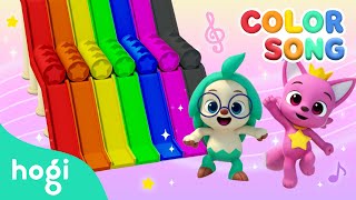Learn Colors with Colorful Slides | Hogi Color Song | Colors for Kids | Learn with Hogi