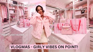 VLOGMAS ❄️ - Date Night, Girly Try On Haul, Victorias Secret Shop with me, New Closet Island,