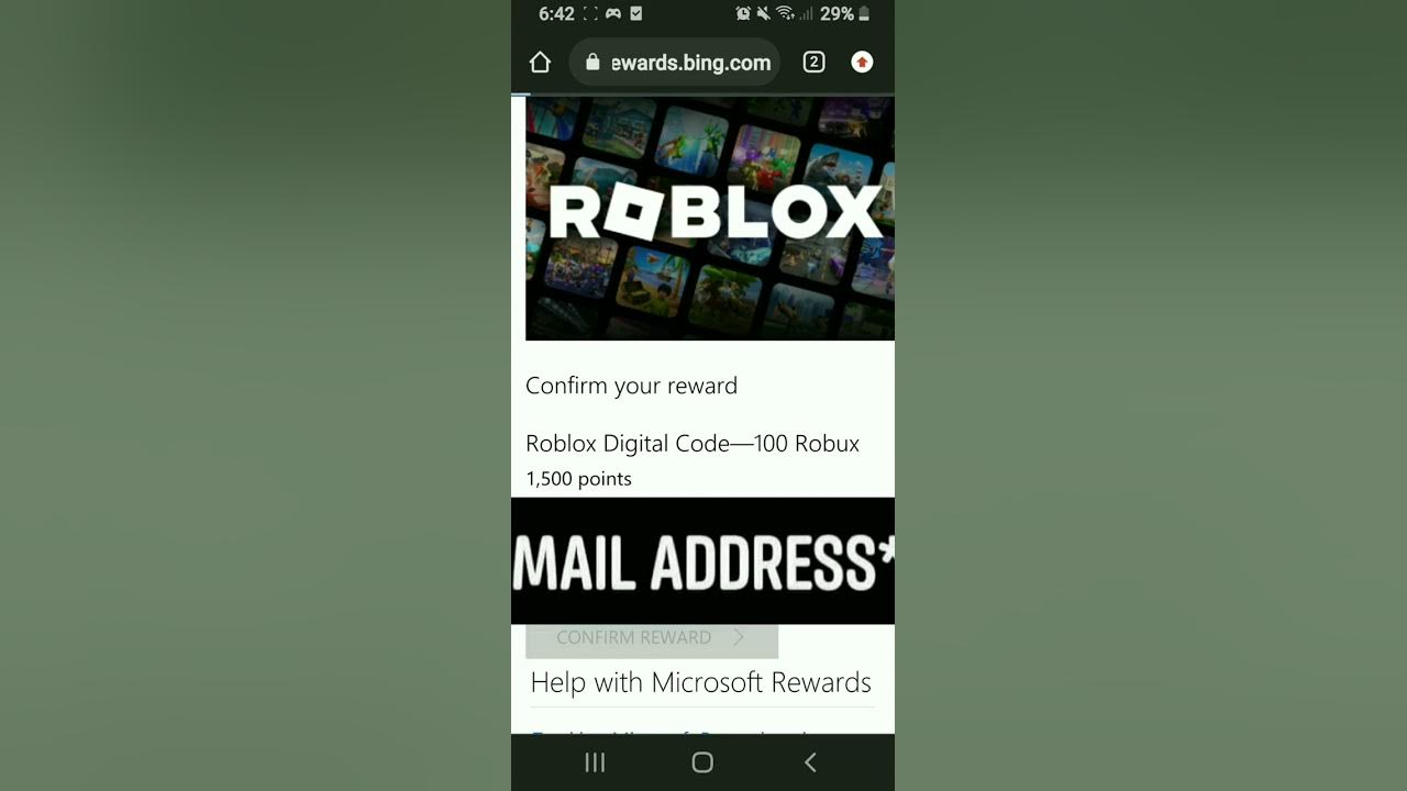 How to to redeem a robux code from Microsoft Rewards - YouTube