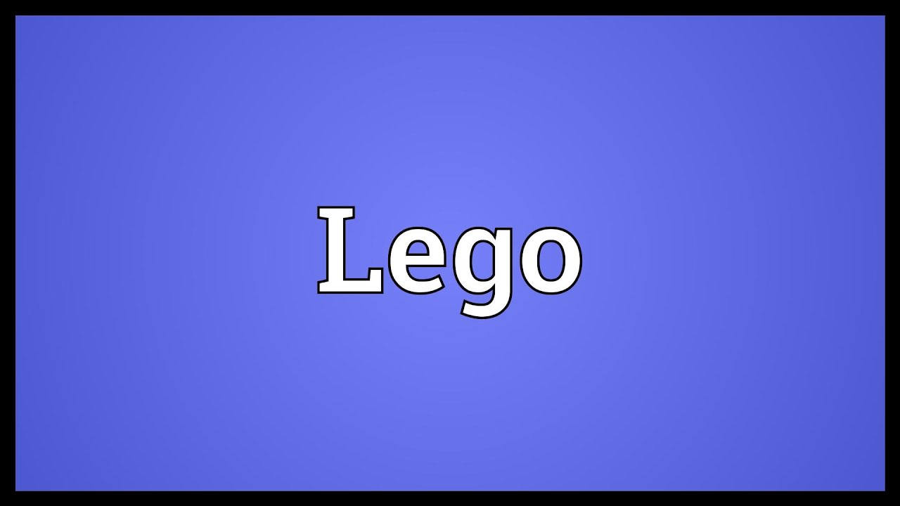 Lego Meaning - YouTube