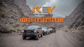 Overlanding 3 Full size Ram 2500's through Titus Canyon in Death Valley