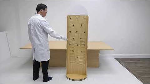 10308 Slatwall Double Sided Rotating Display 3D Instructions