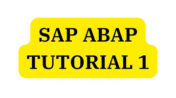 Sap ABAP Tutorial 1