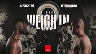 Utma 13 X Stanionis Promotions Ceremonial Weigh Ins Face Off