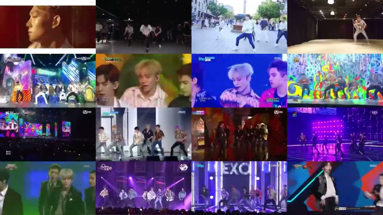[16 Video in 1] EXO Kokobop Live MuiltStage (Original)