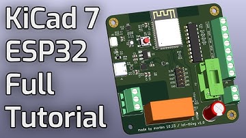 KiCad  7 ESP32 PCB Design Full Tutorial - made by morten laboratories iot-thing