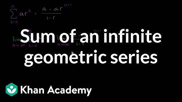 Sum of an infinite geometric series | Sequences, series and induction | Precalculus | Khan Academy