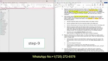 Shelly Cashman Access 365/2021 | Module 2: SAM Project 1a Personal Insurance, Inc.