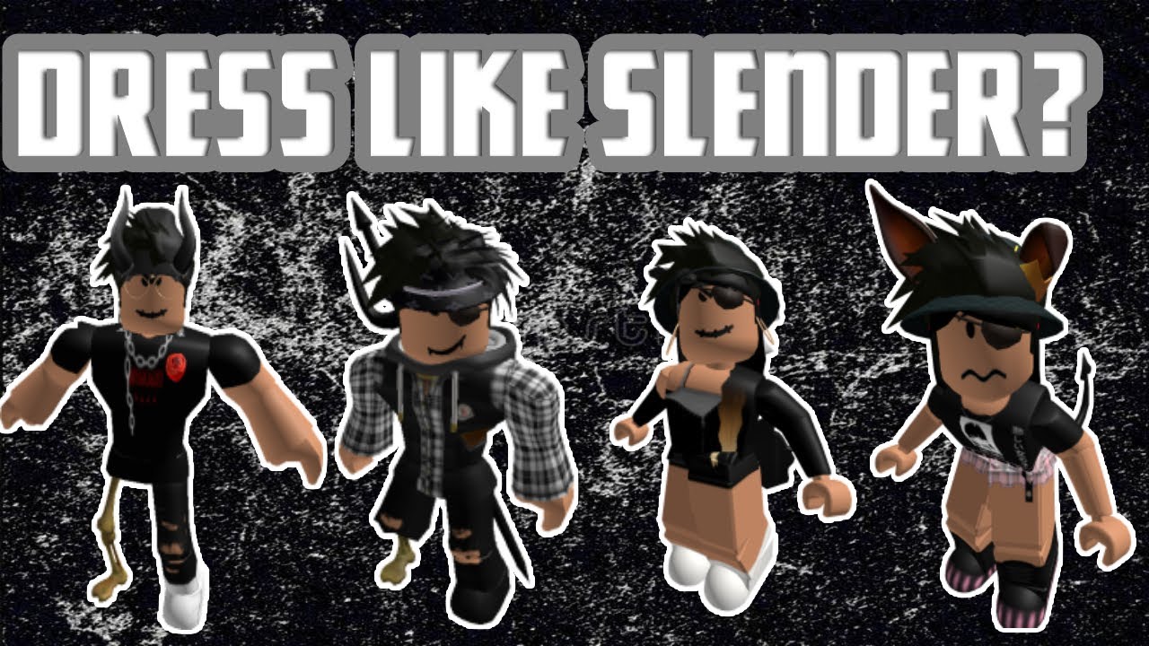 How To Dress Like A Slender Roblox Youtube - robux roblox mädchen skin ohne gesicht