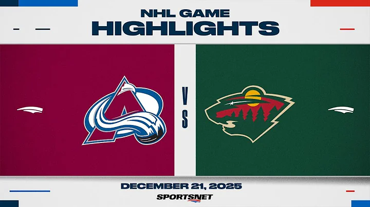 NHL Highlights | Avalanche vs. Wild - December 21, 2025