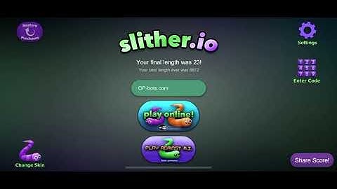 Pretending to be a bot in slither.io