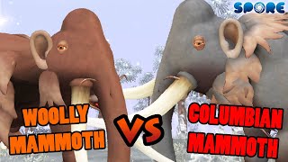 Woolly Mammoth vs Columbian Mammoth | Cenozoic Era Battle [S2E15] | SPORE