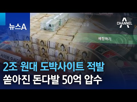   2조 원대 도박사이트 적발 쏟아진 돈다발 50억 압수 뉴스A