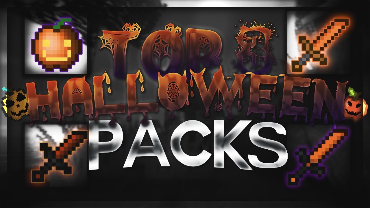 🎃TOP 3 MINECRAFT HALLOWEEN PVP TEXTURE PACKS 🎃 - YouTube