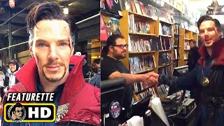 While taking a quick break from filming 2016's doctor strange,
benedict cumberbatch, in costume, heads inside comic book store to
greet the owners! subscri...