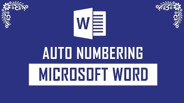 How to Add Auto Numbers on Word Document Table