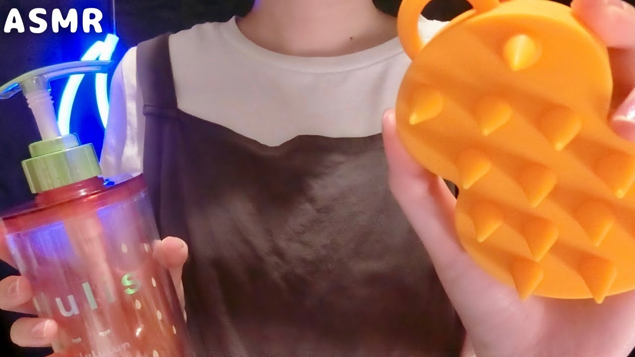 【ASMR】いきなりシャンプーしてくるお姉さん(夏ver)ロールプレイ/シャンプー&頭皮マッサージ【囁き声】