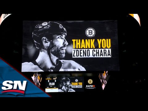 Bruins Honour Longtime Defenceman Zdeno Chara With A Video Ahead Of The Ceremonial Faceoff