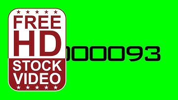 Free Stock Videos – animated counter numbers counting from zero to one hundred
