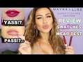 TESTING MAYBELLINE LIP CRAYONS FOR 10 HOURS. LIP TUTORIAL FOR EVERY SHADE. ARE THEY ANY GOOD???