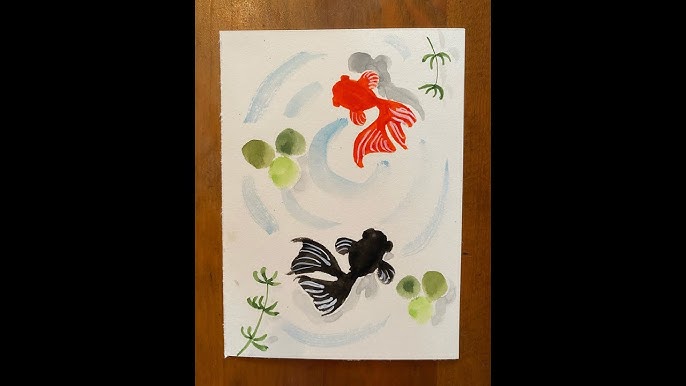 初心者でも描けますハガキ絵 金魚 出目金 水彩画even The First Person Can Easily Draw Goldfish Spot Gold Watercolor Youtube 初心者でも描けますハガキ絵 金魚 出目金 水彩画even The First Person Can Easily Draw Goldfish Spot Gold Watercolor Youtube