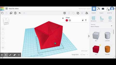 How to make a vase in Tinkercad - 10 to 12 steps
