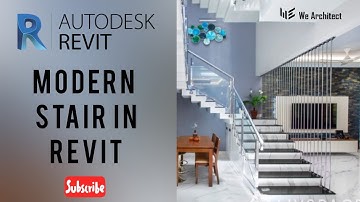 Revit Tutorial हिंदी | Modern Stairs In Revit | Revit Stairs | Hindi