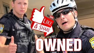 COP OWNED IN UNDER 30 SECONDS! 1ST AMENDMENT AUDIT FAIL!