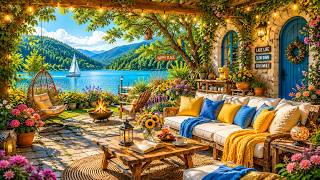Peaceful Nature Piano Ambience 🌿Soft Spring Sunrise Piano & Fireplace for Sleep, Focus & Calm Energy screenshot 4