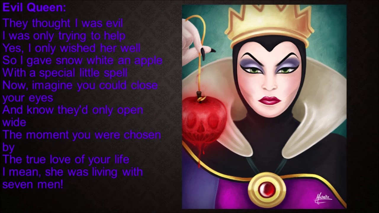 Disney Villains The Musical Lyrics YouTube