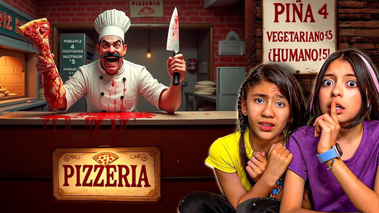 ¡ESCAPANDO DEL PIZZERO LOCO!🍕NOS QUIERE VOLVER PIZZA🍕con ‪