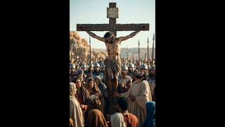 Jesus crucificado para nos salvar. curta. #jesus #shorts #gospel #reflexão #oração #fé #amor #deus