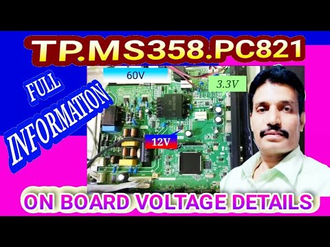 TP MS358 PC821 LED TV BOARD VOLTAGE SEQUENCE STEP BY STEP