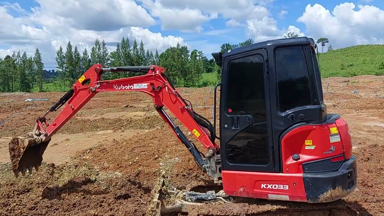รีวิว เล็กพริกขี้หนู คูโบต้า KX033 VIP ทำสวนปลูกทุเรียน ชมไป บ่นไป excavator